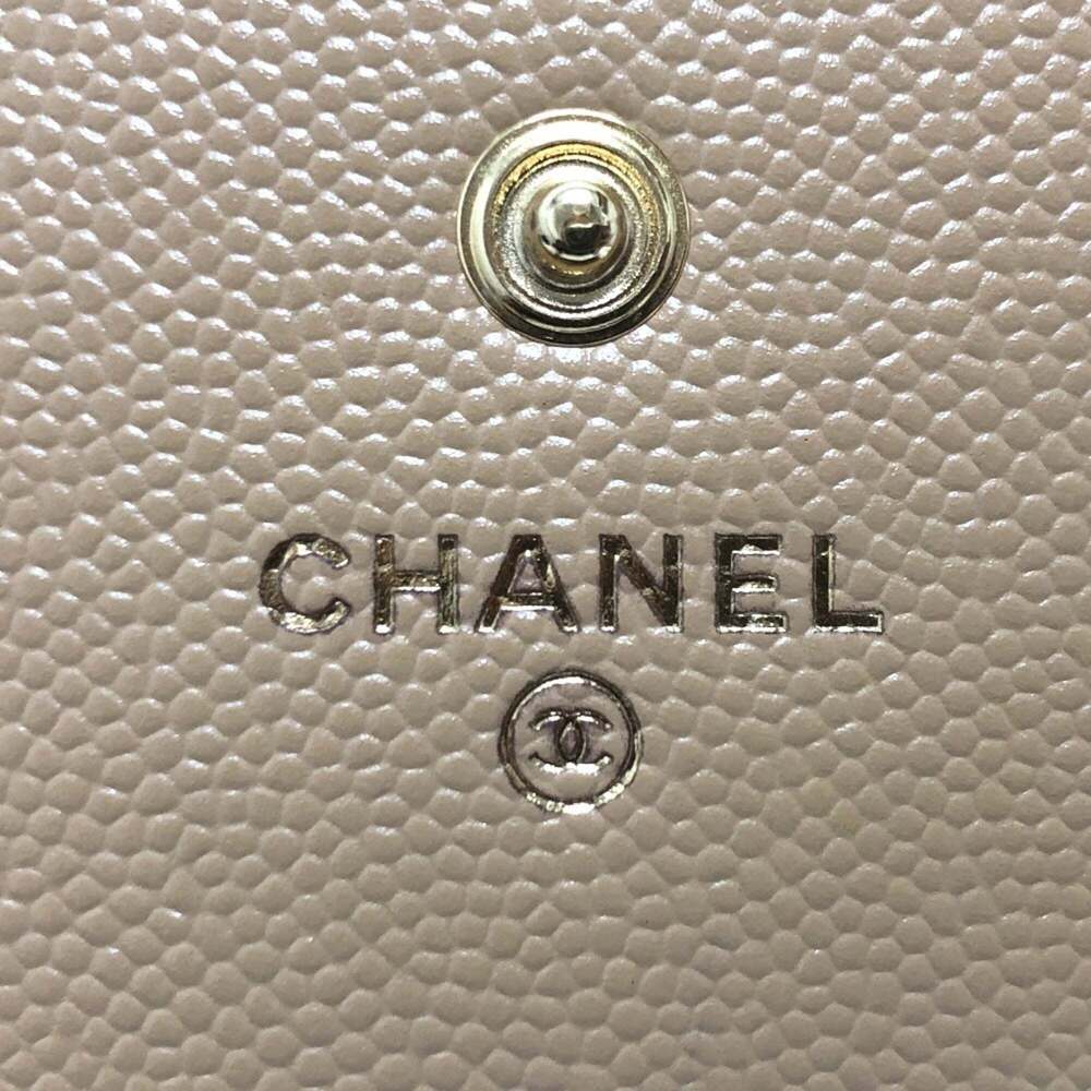 CHANEL Cream Caviar Leather Wallet - Picture 8 of 12